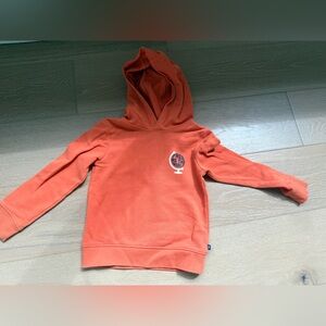 Okaidi Kids Orange Hooded Sweatshirt - Casual Pullover Hoodie